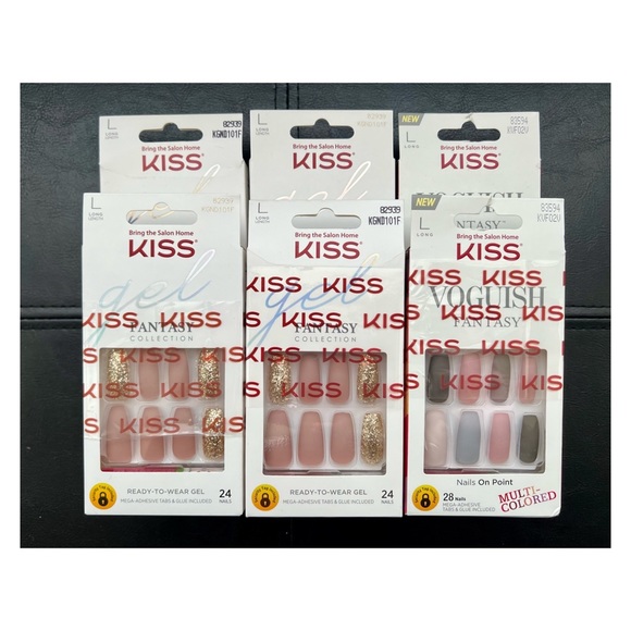 Kiss Gel Fantasy Nails Long Length 6 packs - Picture 2 of 3